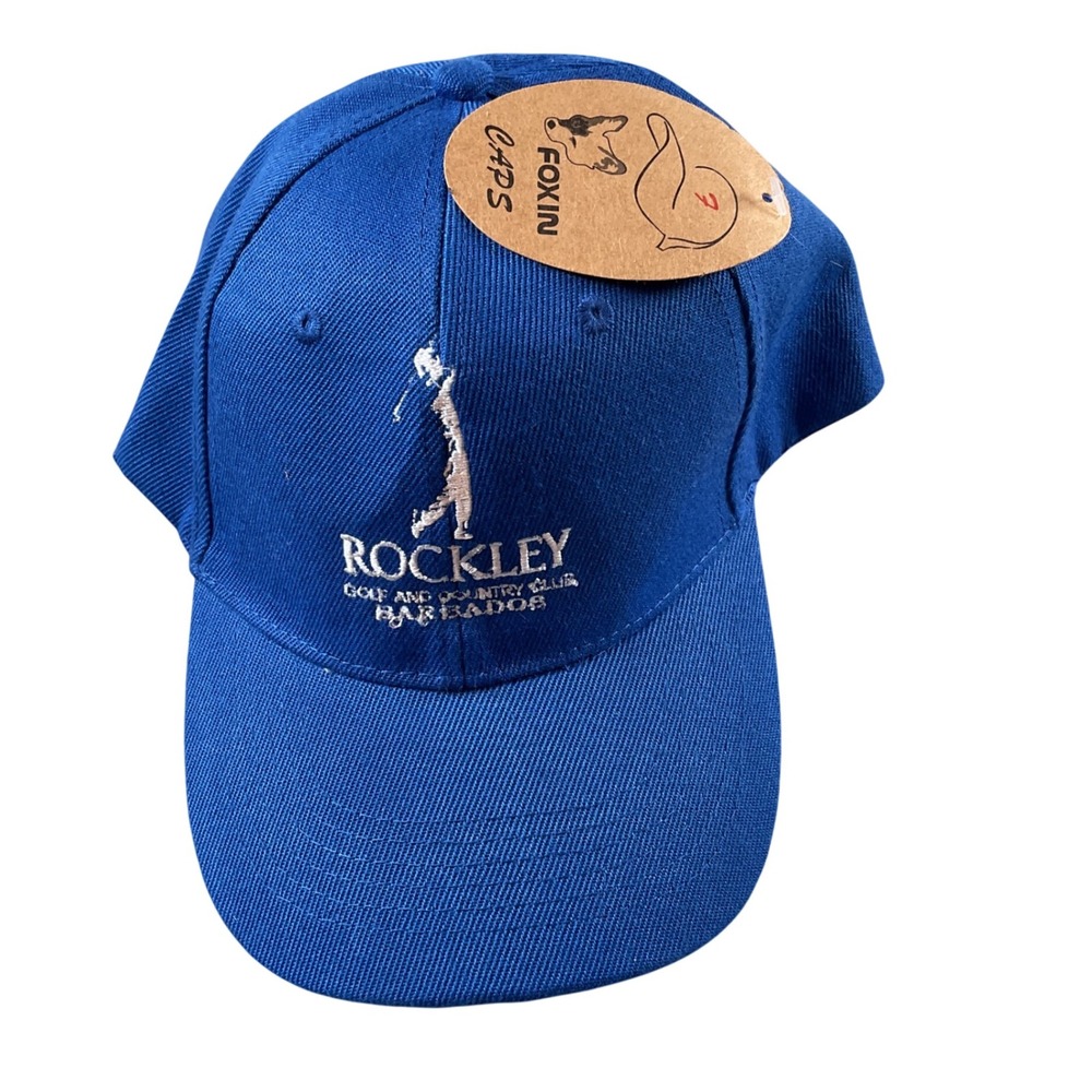 Rockley Golf Country Club Barbados Blue Baseball Cap Hat‎ Foxkin Caps